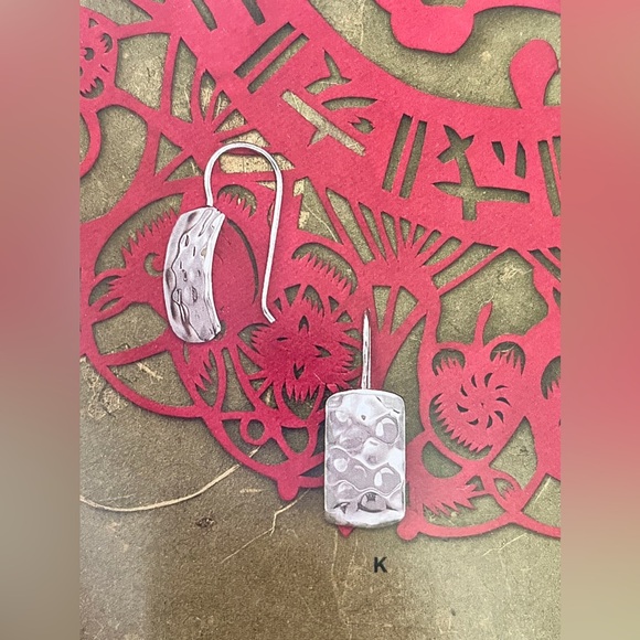 Silpada Hammered Drop Earrings - Picture 8 of 8